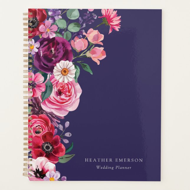Colourful Floral Wedding Planner (Front)