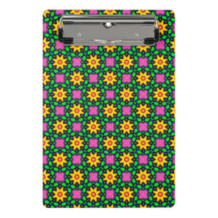 Colourful Floral Yellow Flowers Pattern-45567 Mini Clipboard