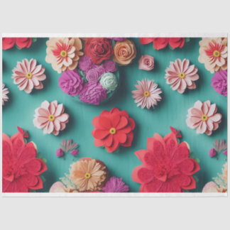 Colourful Florals, A Visual Symphony Tissue Paper
