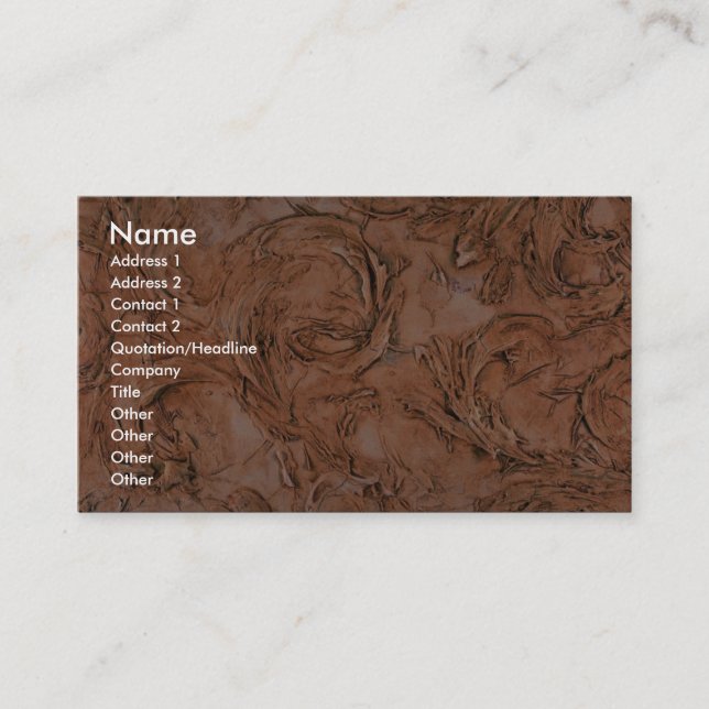 Colourful Florentine Swirls Business Card (Front)