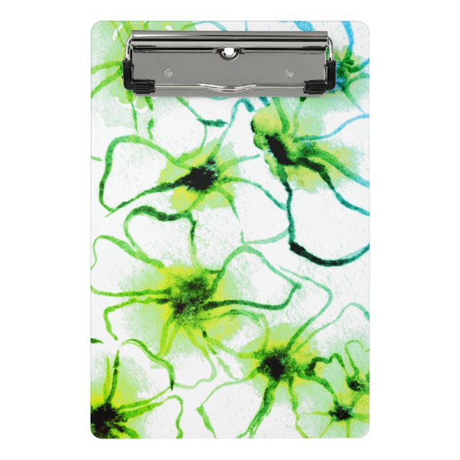 Colourful flower and veggies art  mini clipboard (Front)