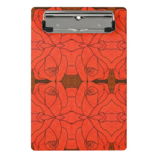 Colourful flower and veggies art mini clipboard