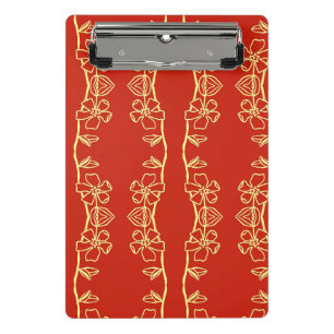 Colourful flower and veggies art mini clipboard