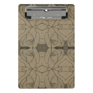 Colourful flower and veggies art mini clipboard