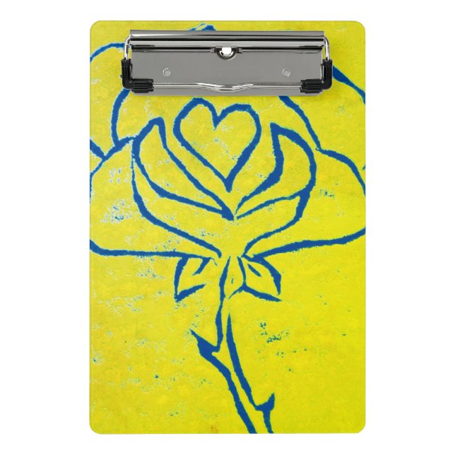 Colourful flower and veggies art  mini clipboard (Front)