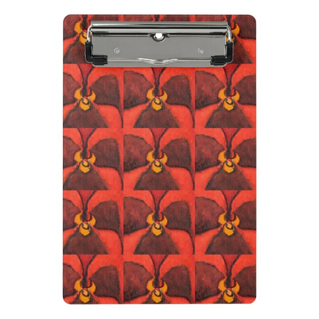 Colourful flower and veggies art  mini clipboard (Front)