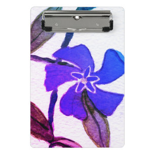 Colourful flower and veggies art mini clipboard