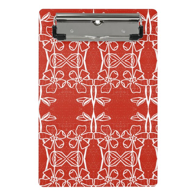 Colourful flower and veggies art  mini clipboard (Front)