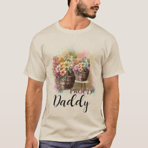 Colourful Flower Barrel Baby Shower Basic T-Shirt
