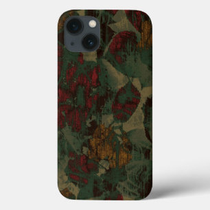 Colourful flower camouflage pattern iPhone 13 case