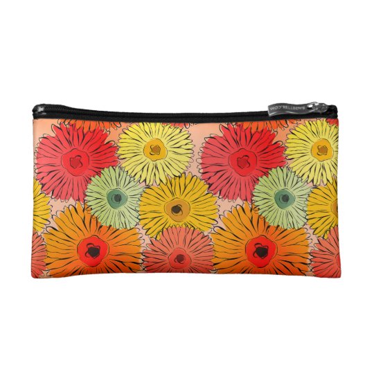 Colourful Flower Cosmetic Bag
