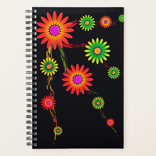 Colourful Flower Design Planner (Front)