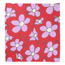 Colourful Flower Design Red Pink