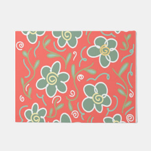 Colourful Flower  Doormat