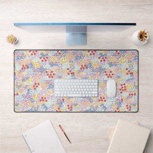 Colourful Flower Field Desk Mat