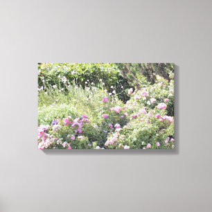 Colourful Flower Garden Canvas Print