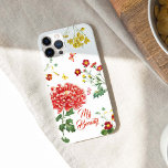 Colourful FLower Garden Hand Drawing Girly Custom iPhone 14 Case<br><div class="desc">A stunning flower in style english garden, colourful flower blooming in spring with butterflies, style hand illustration. Gift ideas for flower lovers. Gift for her, gift for girlfriend, gift for sister, birthday gift. Easily personalised with your name. Dm me via Zazzle message if you would like to change colour or...</div>