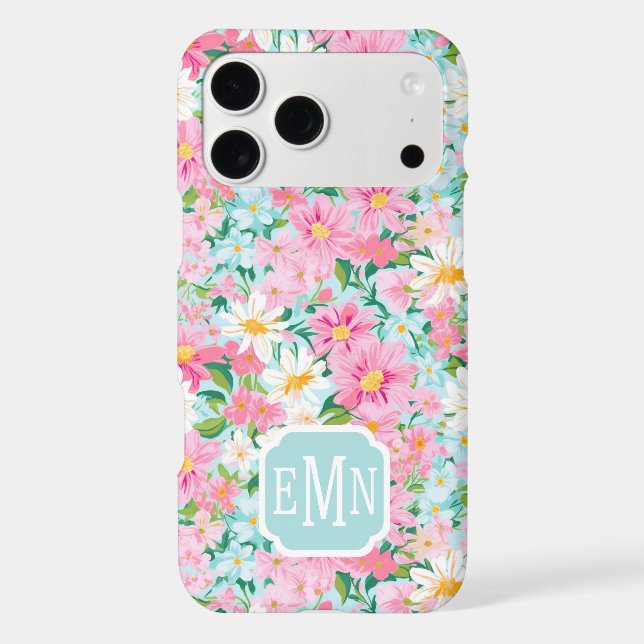 Colourful Flower Garden Monogrammed (Back)