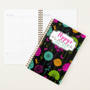 Colourful Flower Garden Spiral Planner