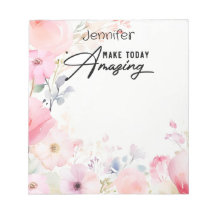 Colourful Flower Inspirational Notepad
