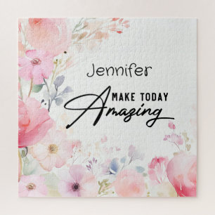 Colourful Flower Inspirational Puzzle
