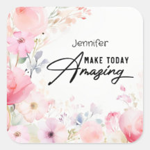 Colourful Flower Inspirational Sticker