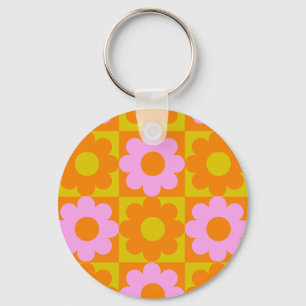 Colourful Flower Key Ring