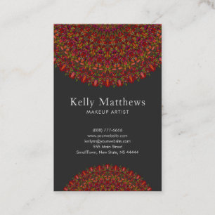 Colourful Flower Mandala Business Card