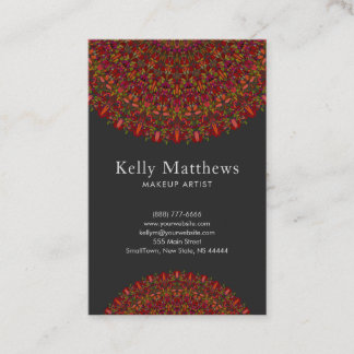 Colourful Flower Mandala Business Card