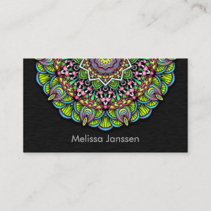 Colourful Flower -Mandala- Business Card
