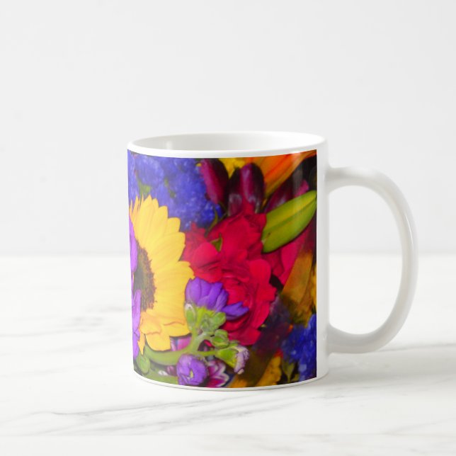 Colourful Flower Mix Mug (Right)
