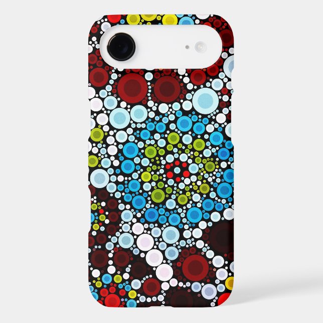 Colourful Flower Mosaic Circles Bubbles iPhone 6 Case-Mate iPhone Case (Back)