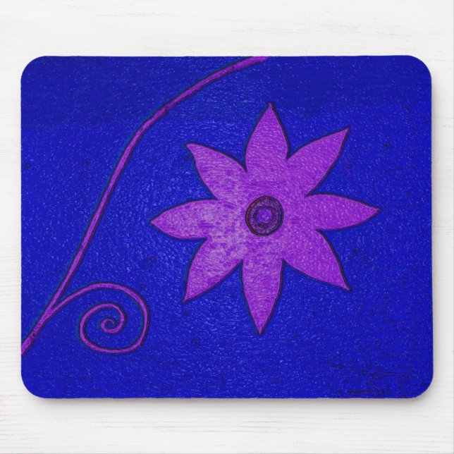 colourful flower mouse mat (Front)