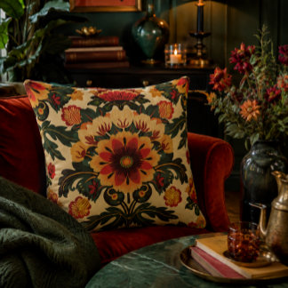 Colourful Flower Pattern Cushion