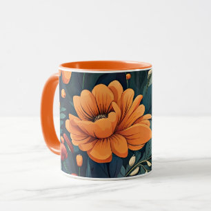 Colourful Flower Pattern Mug