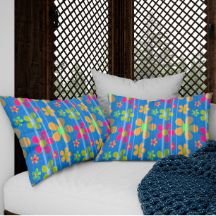 Colourful Flower Pattern Pillow Case