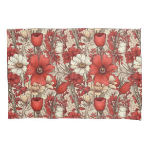 Colourful Flower Pattern Pillowcase