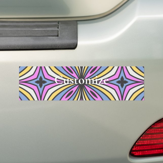 Colourful Flower Petals  Thunder_Cove Bumper Sticker (On Car)