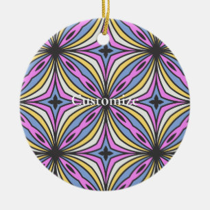 Colourful Flower Petals Thunder_Cove Ceramic Tree Decoration