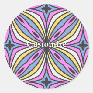 Colourful Flower Petals Thunder_Cove Classic Round Sticker