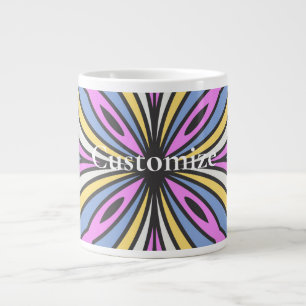 Colourful Flower Petals Thunder_Cove Large Coffee Mug