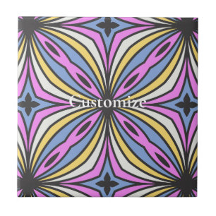 Colourful Flower Petals Thunder_Cove Tile
