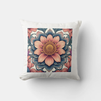 Colourful flower pillow design 