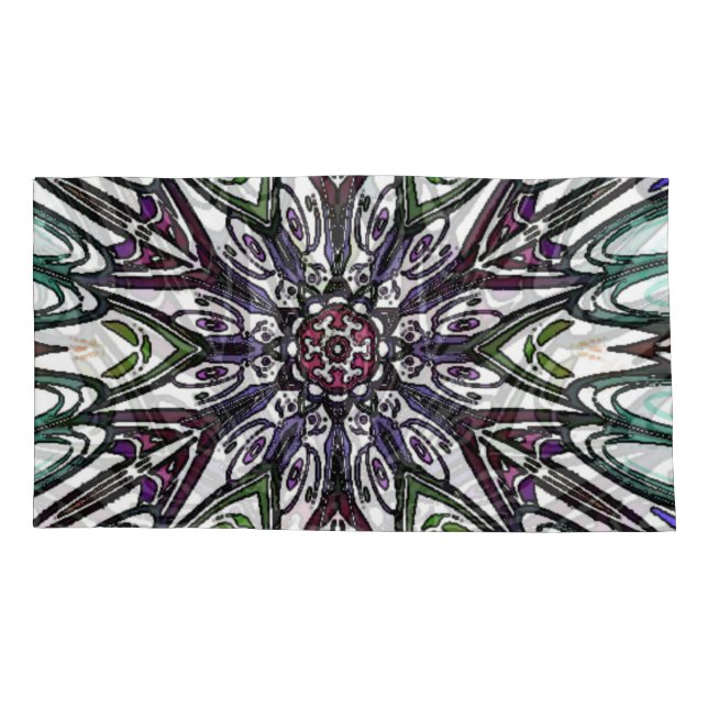 colourful flower pillowcase (Back)