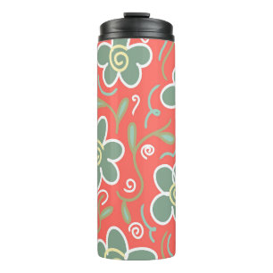 Colourful Flower Thermal Tumbler