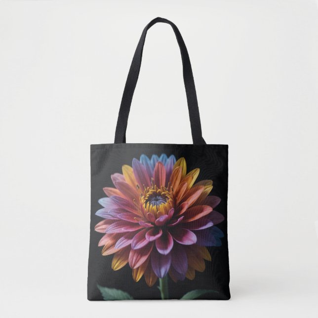 Colourful Flower Tote Bag (Front)