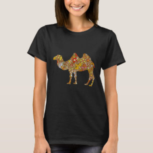 Colourful Flowered Camel Animal Birthday T-Shirt