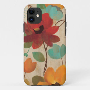 Colourful Flowers and Buds iPhone 11 Case