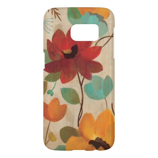 Colourful Flowers and Buds Case-Mate Samsung Galaxy Case (Back)