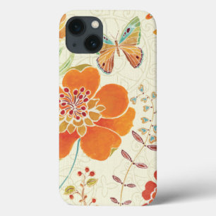 Colourful Flowers and Butterflies iPhone 13 Case